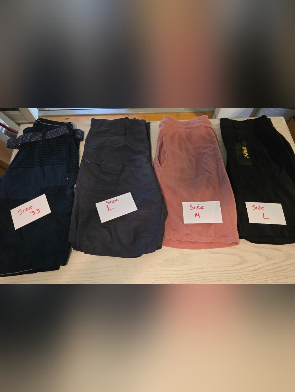 Mens Shorts. Lot Of 4 Pairs. Different Sizes